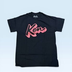 Barbie Black Short Sleeve Tee with Pink Ken Script